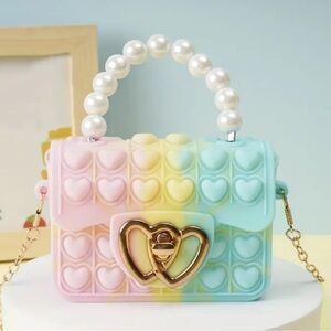 SALE**
Colorful Heart Pattern Women's Mini Bag
